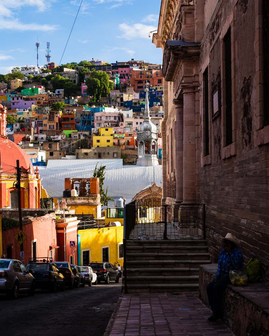 Colorful houses in Guanajuato, Mexico